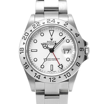 ロレックス エクスプローラーII 16570 ホワイト メンズ 時計 【中古】【wristwatch】