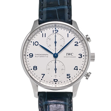 IWC ポルトギーゼ クロノグラフ IW371605 シルバー メンズ 時計 【中古】【wristwatch】