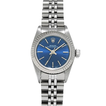 ロレックス オイスターパーペチュアル 67194 ブルー ユニセックス 時計 【中古】【wristwatch】