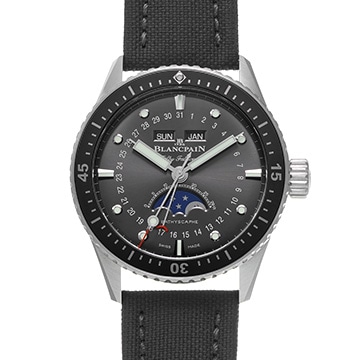 ブランパン フィフティ ファゾムス バチスカーフ コンプリートカレンダー 5054-1110-B52A メテオグレー メンズ 時計 【中古】【wristwatch】