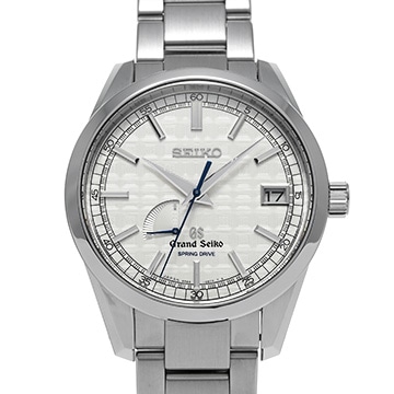 グランドセイコー スプリングドライブ パワーリザーブ SBGA111 シルバー メンズ 時計 【中古】【wristwatch】