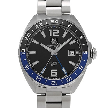タグ ホイヤー フォーミュラ1 キャリバー7 GMT WAZ211A.BA0875 ブラック メンズ 時計 【中古】【wristwatch】