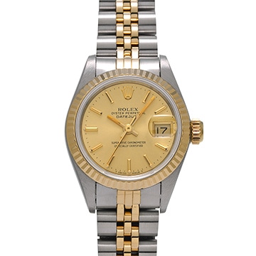 ロレックス デイトジャスト 69173 シャンパン レディース 時計 【中古】【wristwatch】