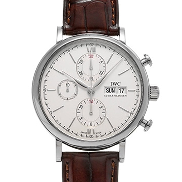 IWC ポートフィノ クロノグラフ IW391001 シルバー メンズ 時計 【中古】【wristwatch】