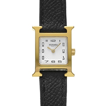 エルメス Hウォッチ ミニ HH1.101 ホワイト レディース 時計 【中古】【wristwatch】