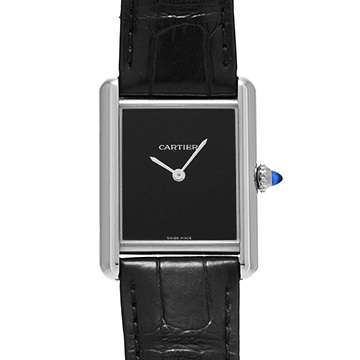 カルティエ タンク マスト ドゥ カルティエ LM WSTA0072 ブラックラッカー メンズ 時計 【中古】【wristwatch】
