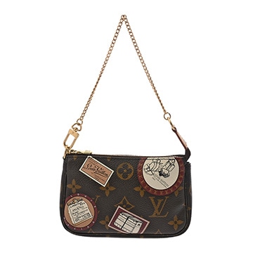 ルイ ヴィトン モノグラムパッチ ミニ ポシェットアクセソワール ブラウン M95804 モノグラムキャンバス レディース 【中古】【bag】