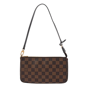 ルイ ヴィトン ダミエ ミニ ポシェット アクセソワール 新型 ブラウン N41206 ダミエキャンバス レディース 【中古】【bag】
