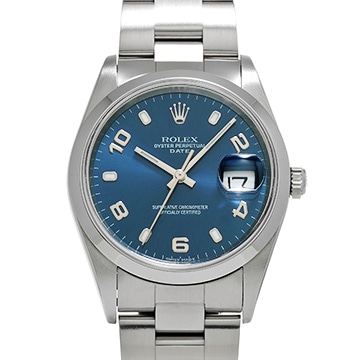 ロレックス オイスターパーペチュアル デイト 15200 ブルー メンズ 時計 【中古】【wristwatch】