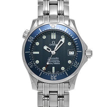 オメガ シーマスター 300 デイト 2551.80 ブルー メンズ 時計 【中古】【wristwatch】