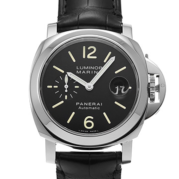 パネライ ルミノールマリーナ オートマティック PAM00104 ブラック メンズ 時計 【中古】【wristwatch】