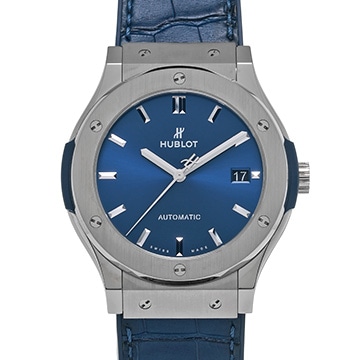 ウブロ クラシックフュージョン チタニウム ブルー 511.NX.7170.LR ブルー メンズ 時計 【中古】【wristwatch】