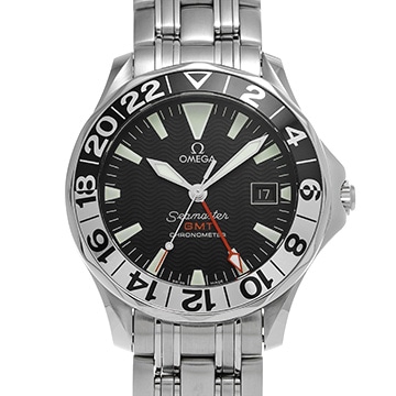 オメガ シーマスター 300 GMT 50th 2534.50 ブラック メンズ 時計 【中古】【wristwatch】