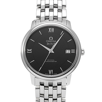 オメガ デ・ヴィル プレステージ コーアクシャル 424.10.37.20.01.001 ブラック メンズ 時計 【中古】【wristwatch】