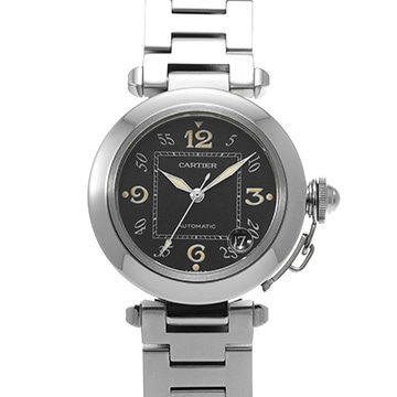 カルティエ パシャC W31043M7 ブラック ユニセックス 時計 【中古】【wristwatch】