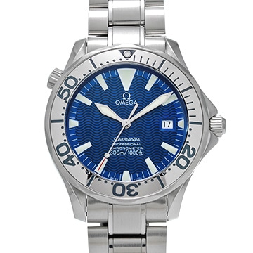オメガ シーマスター プロフェッショナル 300 2255.80 ブルー メンズ 時計 【中古】【wristwatch】