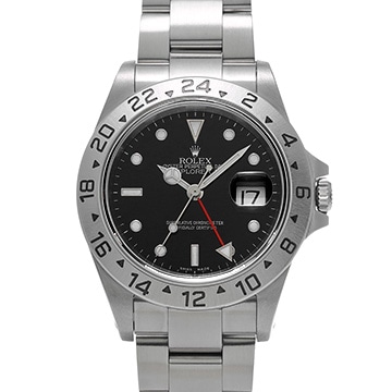 ロレックス エクスプローラーII 16570 ブラック メンズ 時計 【中古】【wristwatch】