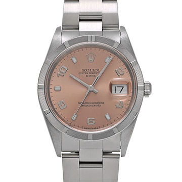 ロレックス オイスターパーペチュアル デイト 15210 ピンク メンズ 時計 【中古】【wristwatch】