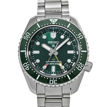 セイコー プロスペックス ダイバースキューバ 1968 メカニカルダイバーズ 現代デザイン GMT SBEJ009 グリーン メンズ 時計 【中古】【wristwatch】