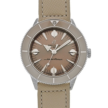 ブライトリング スーパーオーシャン ヘリテージ 57 パステル パラダイス A10340A41A1X1 ブラウン ユニセックス 時計 【中古】【wristwatch】