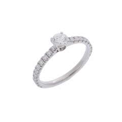 カルティエ エタンセル ソリテール リング ＃50 シルバー Pt950プラチナ レディース ジュエリー 【中古】【jewelry】