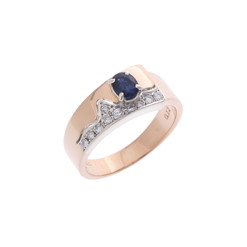 タサキ 青石リング ゴールド K18イエローゴールド YG/K14ホワイトゴールド WG レディース ジュエリー 【中古】【jewelry】