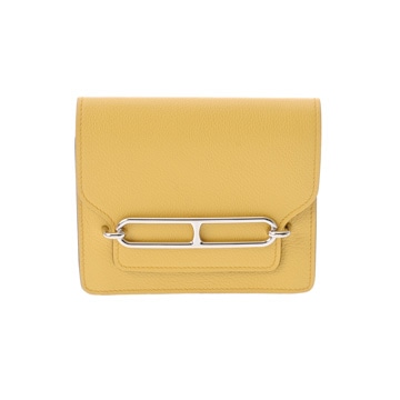 エルメス ルリ スリムウォレット サン/ニューブルージーン シェーブル ユニセックス 財布 【中古】【purse】