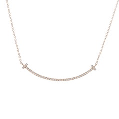 ティファニー Tスマイルネックレス スモール ゴールド K18イエローゴールド YG メンズ ジュエリー 【中古】【jewelry】
