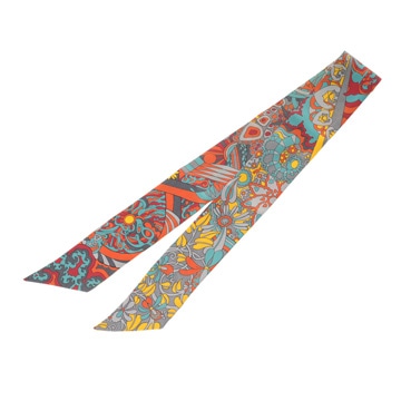 エルメス ツイリー L IVRESSE DE L INFINI マルチカラー シルク100％ レディース 【中古】【other】