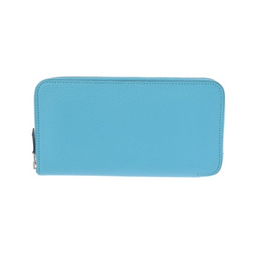 エルメス アザップロング ターコイズ シェーブル レディース 財布 【中古】【purse】