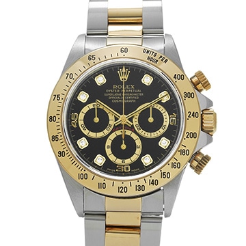 ロレックス コスモグラフ デイトナ 16523G ブラック/ダイヤモンド メンズ 時計 【中古】【wristwatch】