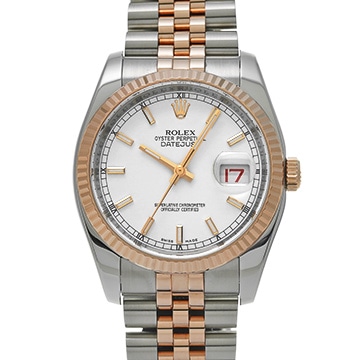 ロレックス デイトジャスト 116231 ホワイト メンズ 時計 【中古】【wristwatch】