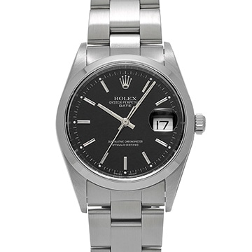 ロレックス オイスターパーペチュアル デイト 15200 ブラック メンズ 時計 【中古】【wristwatch】