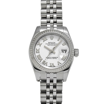 ロレックス デイトジャスト 179174 ホワイト レディース 時計 【中古】【wristwatch】