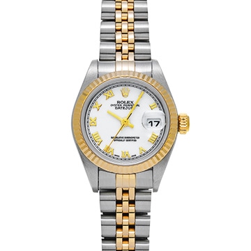 ロレックス デイトジャスト 79173 ホワイト レディース 時計 【中古】【wristwatch】