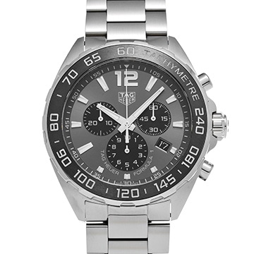 タグ ホイヤー フォーミュラ1 クォーツ クロノグラフ CAZ1011.BA0842 グレー/ブラック メンズ 時計 【中古】【wristwatch】