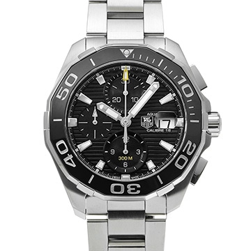 タグ ホイヤー アクアレーサー キャリバー16 クロノグラフ CAY211A.BA0927 ブラック メンズ 時計 【中古】【wristwatch】