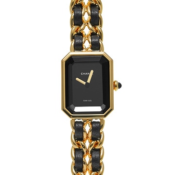 シャネル プルミエール M H0001 ブラック レディース 時計 【中古】【wristwatch】