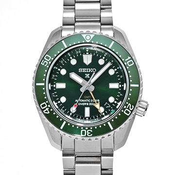 セイコー プロスペックス ダイバースキューバ 1968 メカニカルダイバーズ 現代デザイン GMT SBEJ009 グリーン メンズ 時計 【中古】【wristwatch】