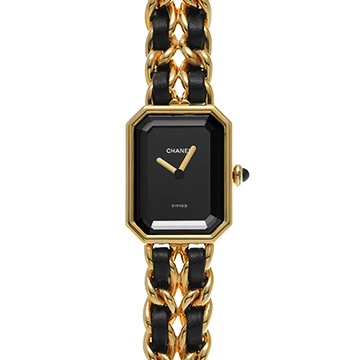 シャネル プルミエール S H0001 ブラック レディース 時計 【中古】【wristwatch】