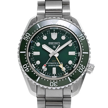 セイコー プロスペックス ダイバースキューバ 1968 メカニカルダイバーズ 現代デザイン GMT SBEJ009 グリーン メンズ 時計 【中古】【wristwatch】