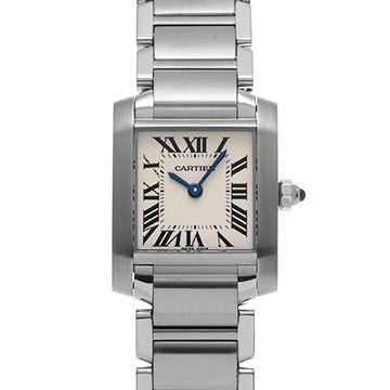 カルティエ タンクフランセーズ SM　 W51008Q3 シルバー レディース 時計 【中古】【wristwatch】