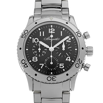 ブレゲ アエロナバル タイプXX 3800ST/92/SW9 ブラック メンズ 時計 【中古】【wristwatch】