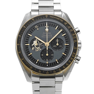 オメガ スピードマスター コーアクシャル マスタークロノメーター アポロ11号 50th 310.20.42.50.01.001 グレー/ブラック メンズ 時計 【中古】【wristwatch】