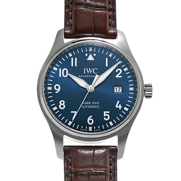 IWC マークXVIII マーク18 プティ・プランス IW327004 ブルー メンズ 時計 【中古】【wristwatch】