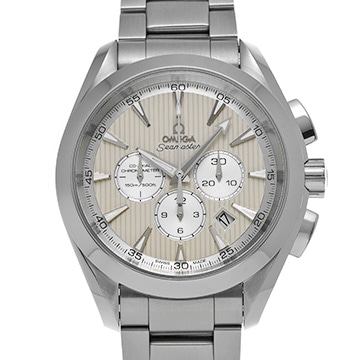 オメガ シーマスター アクアテラ コーアクシャル クロノグラフ 231.10.44.50.09.001 アイボリー/シルバー メンズ 時計 【中古】【wristwatch】