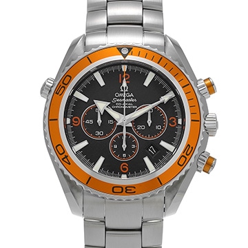 オメガ シーマスター プラネットオーシャン 600 コーアクシャル クロノグラフ 2218.50 ブラック メンズ 時計 【中古】【wristwatch】