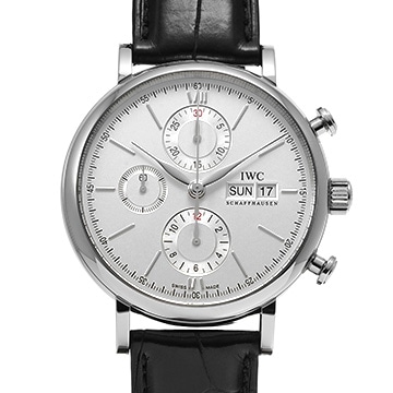 IWC ポートフィノ クロノグラフ IW391027 シルバー メンズ 時計 【中古】【wristwatch】
