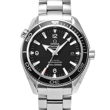 オメガ シーマスター プラネットオーシャン 600 コーアクシャル 2201.50 ブラック メンズ 時計 【中古】【wristwatch】