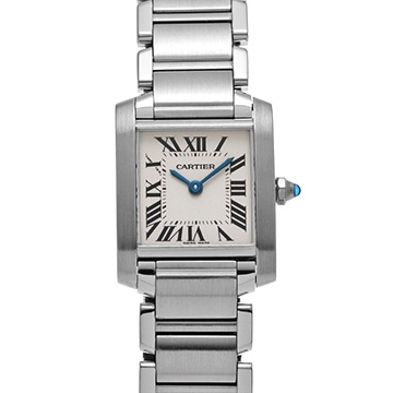 カルティエ タンクフランセーズ SM　 W51008Q3 シルバー レディース 時計 【中古】【wristwatch】